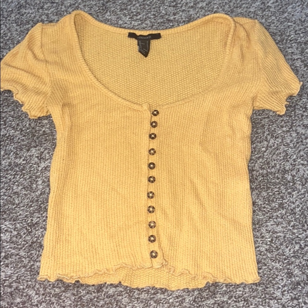 forever 21 shirt with buttons on front
